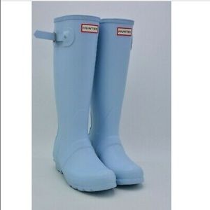 Pale Blue Hunter Boots